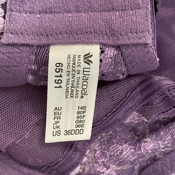 Wacoal Full Figure Lavender Lace Bra - Picture 2 of 2